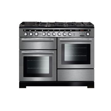 Rangemaster EDL110DFFSS/C Encore Deluxe 110 Dual Fuel Range Cooker - Stainless Steel - A EDL110DFFSS/C  