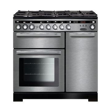 Rangemaster EDL90DFFSS/C Encore Deluxe 90 Dual Fuel Range Cooker - Stainless Steel - A EDL90DFFSS/C  