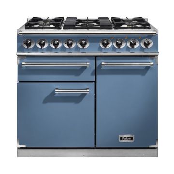 Falcon F1000DXDFCA/NM F1000 Deluxe Dual Fuel Range Cooker - China Blue - A F1000DXDFCA/NM  