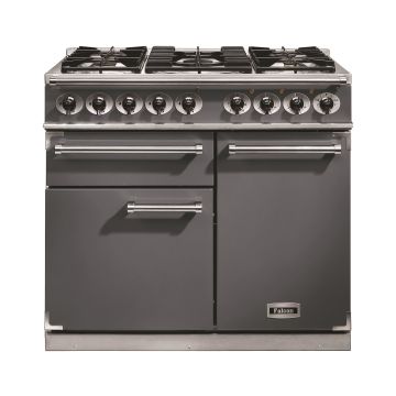 Falcon 1000 DELUXE F1000DXDFSL/NM 100cm Dual Fuel Range Cooker - Slate - A/A Rated F1000DXDFSL/NM  