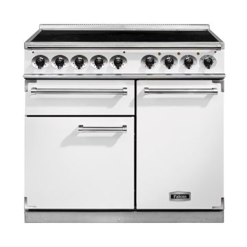 Falcon F1000DXEIWH/N-EU - 1000 Deluxe Electric Induction Range Cooker - White - A F1000DXEIWH/N-EU  