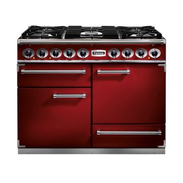 Falcon F1092DXDFRD/NM 1092 Deluxe Dual Fuel Range Cooker - Red - A F1092DXDFRD/NM  