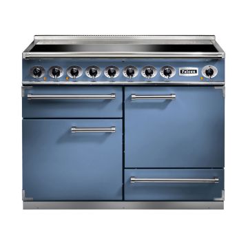 Falcon 1092 DELUXE F1092DXEICA/N 110cm Electric Range Cooker with Induction Hob - China Blue - A F1092DXEICA/N-EU  