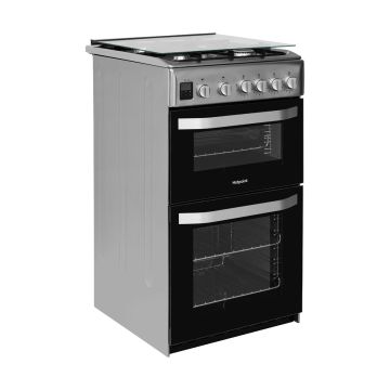 Hotpoint Cloe HD5G00CCX 50cm Gas Cooker - Stainless Steel - A+ HD5G00CCX  