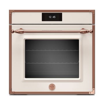 Bertazzoni F6011HERVPTAC Heritage Series TFT 60cm Pyro & Steam Oven 11 Functions - Ivory/Copper - A++ F6011HERVPTAC  