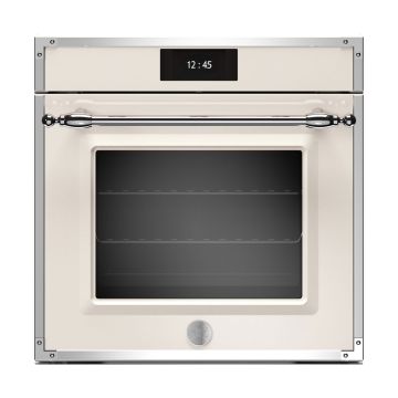 Bertazzoni F6011HERVPTAX Heritage Series TFT 60cm Pyro & Steam Oven 11 Functions - Ivory/Chrome - A++ F6011HERVPTAX  