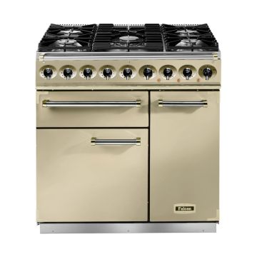 Falcon F900DXDFCR/BM 900 Deluxe Dual Fuel Range Cooker - Cream - A F900DXDFCR/BM  