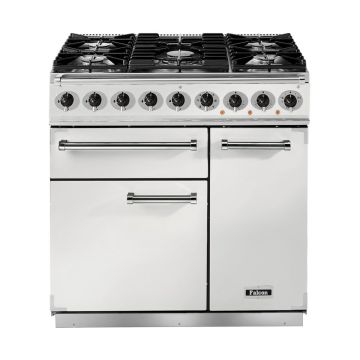 Falcon 900 DELUXE F900DXDFWH/NM 90cm Dual Fuel Range Cooker - White - A/A Rated F900DXDFWH/NM  
