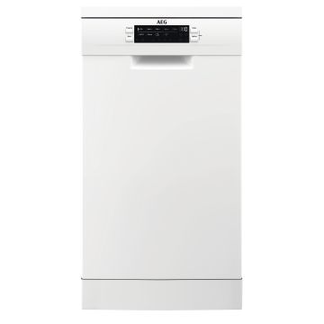 AEG FFB62407ZW Freestanding Slimline Dishwasher - White - E FFB62407ZW  