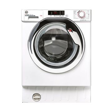 Hoover HBWS 49D2ACE 9kg Integrated Washing Machine 1400rpm - White - C HBWS 49D2ACE  