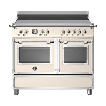 Bertazzoni HER105I2EAVT Heritage 100cm Range Cooker Twin Oven Induction - Ivory - A/A+ HER105I2EAVT  