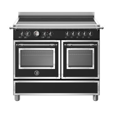 Bertazzoni HER105I2ENET Heritage 100cm Range Cooker Twin Oven Induction - Matt Black - A/A+ HER105I2ENET  