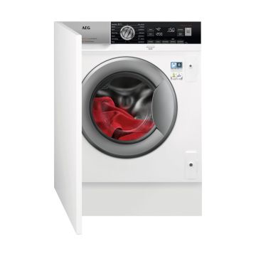 AEG L8FC8432BI 8kg Fully Integrated OkoMix Washing Machine - White - C L8FC8432BI  