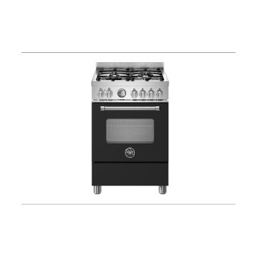 Bertazzoni MAS64L1ENEC Master 60cm Range Cooker Single Oven Dual Fuel - Matt Black - A MAS64L1ENEC  