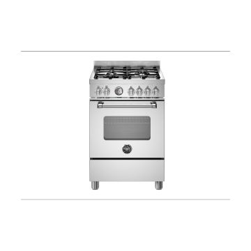 Bertazzoni MAS64L1EXC Master 60cm Range Cooker Single Oven Dual Fuel - Stainless Steel - A MAS64L1EXC  