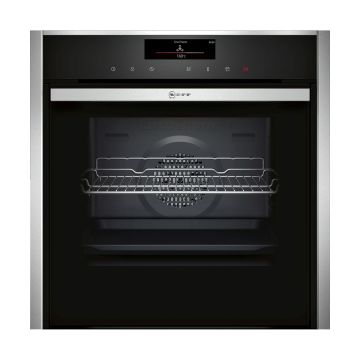 Neff B48FT78H0B Wifi Connected Built In Electric Single Oven with added Steam Function - Stainless Steel - A B48FT78H0B  