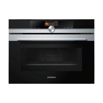 Siemens CM676GBS6B Built In Compact Electric Single Oven with Microwave Function - Stainless Steel CM676GBS6B  