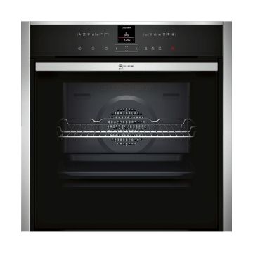 Neff B57VR22N0B Built In Electric Single Oven with added Steam Function - Stainless Steel - A+ B57VR22N0B  