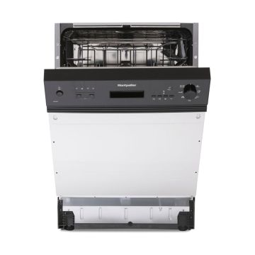 Montpellier MDI655K Full Size 60cm Semi Integrated Dishwasher - Black - E MDI655K  