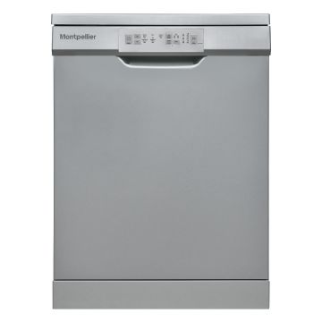 Montpellier MDW1354S 60cm Freestanding Dishwasher - Silver - E MDW1354S  