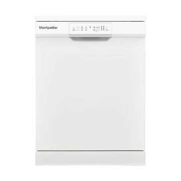 Montpellier MDW1354W 60cm Freestanding Dishwasher - White - E MDW1354W  