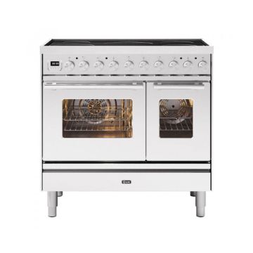 ILVE PDI09WE3/SS Roma 90cm Double Oven Electric Range Cooker - Stainless Steel - A+ PDI09WE3/SS  