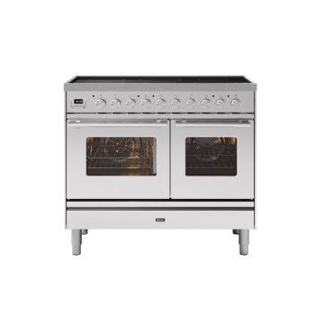 ILVE PDI10WE3/SS Roma 100cm Electric Range Cooker with Induction Hob - Stainless Steel PDI10WE3/SS  