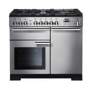 Rangemaster Professional Deluxe PDL100DFFSS/C 100cm Dual Fuel Range Cooker - Stainless Steel - A/A PDL100DFFSS/C  