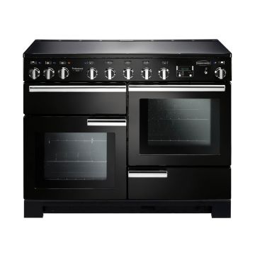 Rangemaster Professional Deluxe PDL110EIGB/C 110cm Electric Range Cooker with Induction Hob - Black - A/A PDL110EIGB/C  
