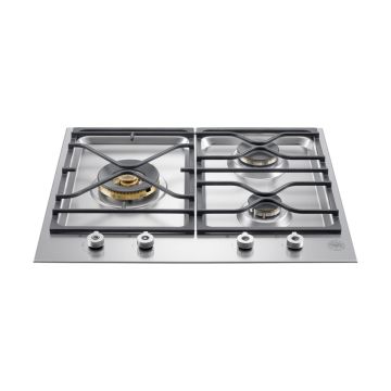 Bertazzoni PM6030X Segmented 60cm Gas Hob with 3 Gas Burners with Wok Burner - Stainless Steel PM6030X  