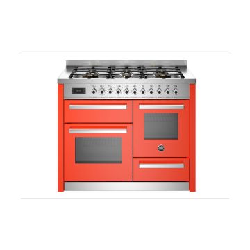 Bertazzoni PRO116L3EART Professional 110cm Range Cooker XG Oven Dual Fuel - Gloss Orange - A/A PRO116L3EART  
