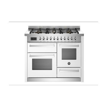 Bertazzoni PRO116L3EBIT Professional 110cm Range Cooker XG Oven Dual Fuel - Gloss White - A/A PRO116L3EBIT  