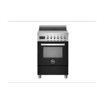 Bertazzoni PRO64I1ENET Professional 60cm Range Cooker Single Oven Induction - Gloss Black - A PRO64I1ENET  
