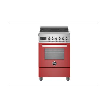 Bertazzoni PRO64I1EROT Professional 60cm Range Cooker Single Oven Induction - Gloss Red - A PRO64I1EROT  