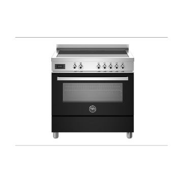 Bertazzoni PRO95I1ENET Professional 90cm Range Cooker Single Oven Induction - Gloss Black - A PRO95I1ENET  