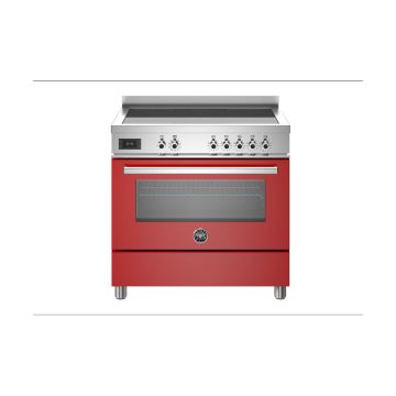 Bertazzoni PRO95I1EROT Professional 90cm Range Cooker Single Oven Induction - Gloss Red - A PRO95I1EROT  