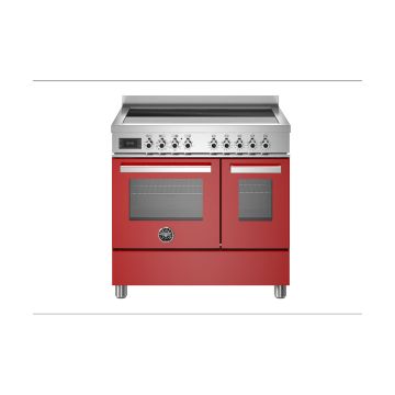 Bertazzoni PRO95I2EROT Professional 90cm Range Cooker Twin Oven Induction - Gloss Red - A/A+ PRO95I2EROT  