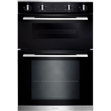 Rangemaster RMB9045BL/SS Built-In Electric Double Oven - Black - A Rated RMB9045BL/SS  