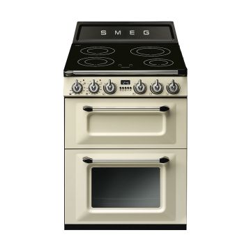Smeg TR62IP 60cm Cream Two Cavity Traditional Victoria Style Cooker with Induction Hob - Cream - A TR62IP  