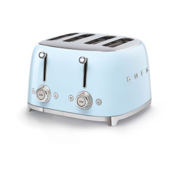 Smeg TSF03PBUK 50's Retro 4 Slice Toaster - Pastel Blue TSF03PBUK  
