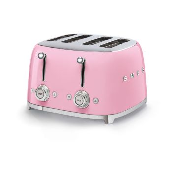 Smeg TSF03PKUK 50's Retro 4 Slice Toaster - Pink TSF03PKUK  