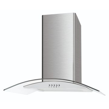 Cata UBSCG60SS 60cm Curved Glass Chimney Hood - Stainless Steel UBSCG60SS  