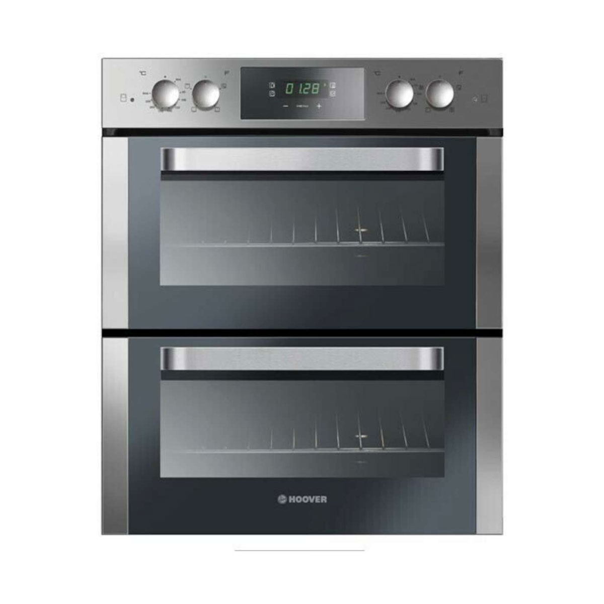 An image of Hoover HO7DC3B308IN 70cm Stainless Steel Multifunction Double Oven