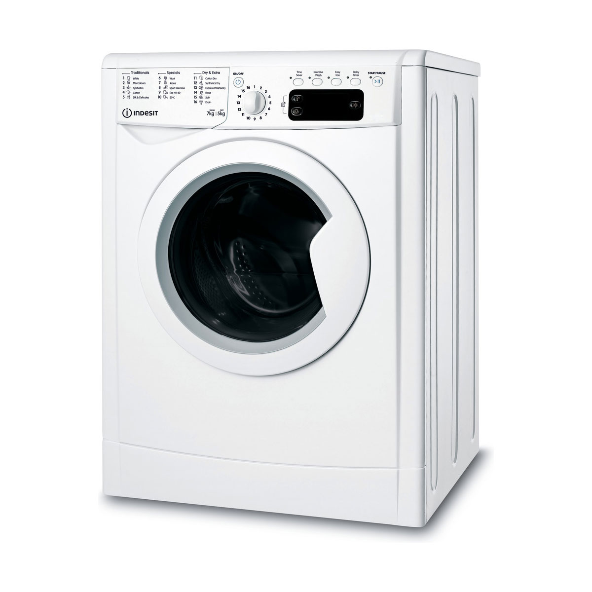 An image of Indesit IWDD75145UKN 7Kg / 5Kg Washer Dryer with 1400 rpm - White - E/F